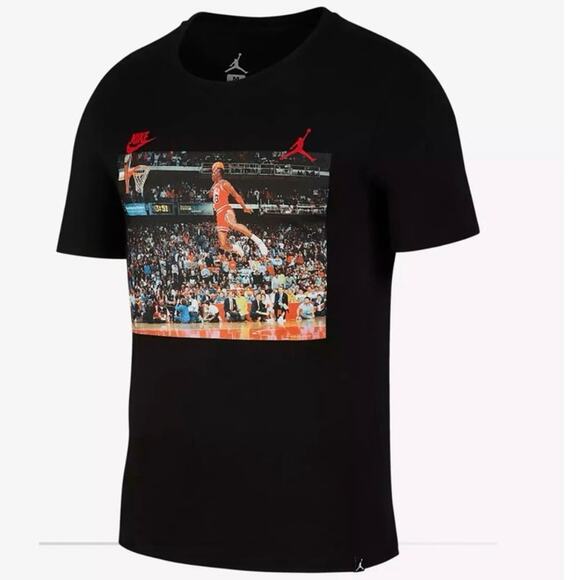MICHAEL JORDAN 3:51 Slam Dunk NIKE AIR JORDAN Tee SzL - Picture 1 of 9